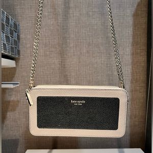 Kate Spade Margaux Double Zip Mini Crossbody Black & Pink